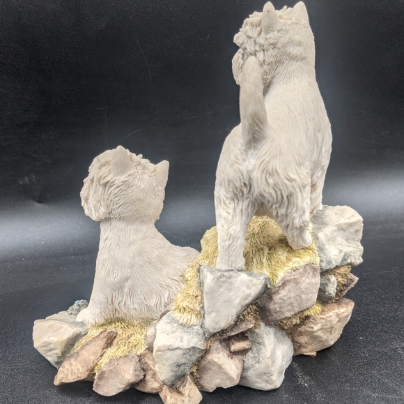 Sherratt & Simpson Figurine West Highland Terriers Rocks & Heather - Picture 8 of 10